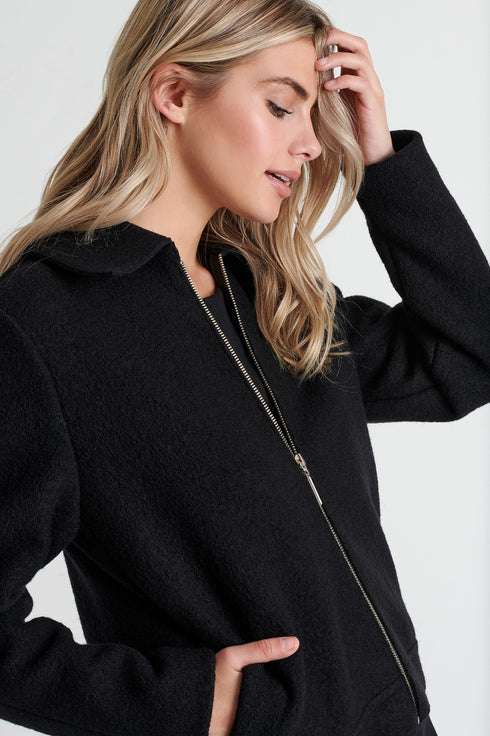 Shan Margot Zip-up wool jacket