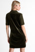 Shan Scarlett Velvet polo dress