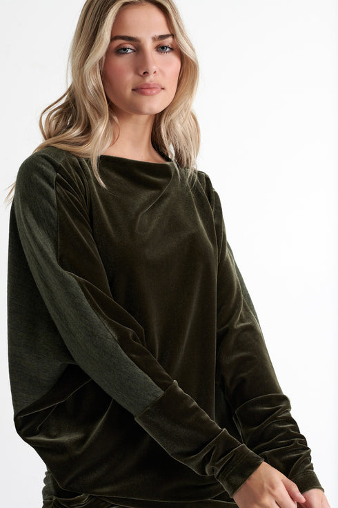 Shan Scarlett Boat neck top