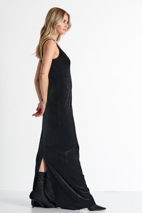 Shan Scarlett Maxi velvet dress