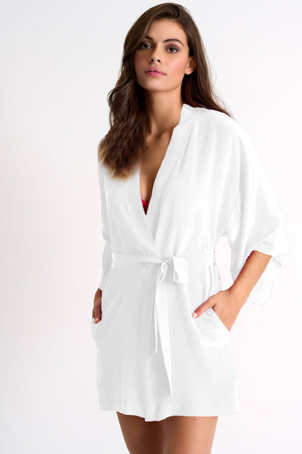 Shan Soie Short silk kimono