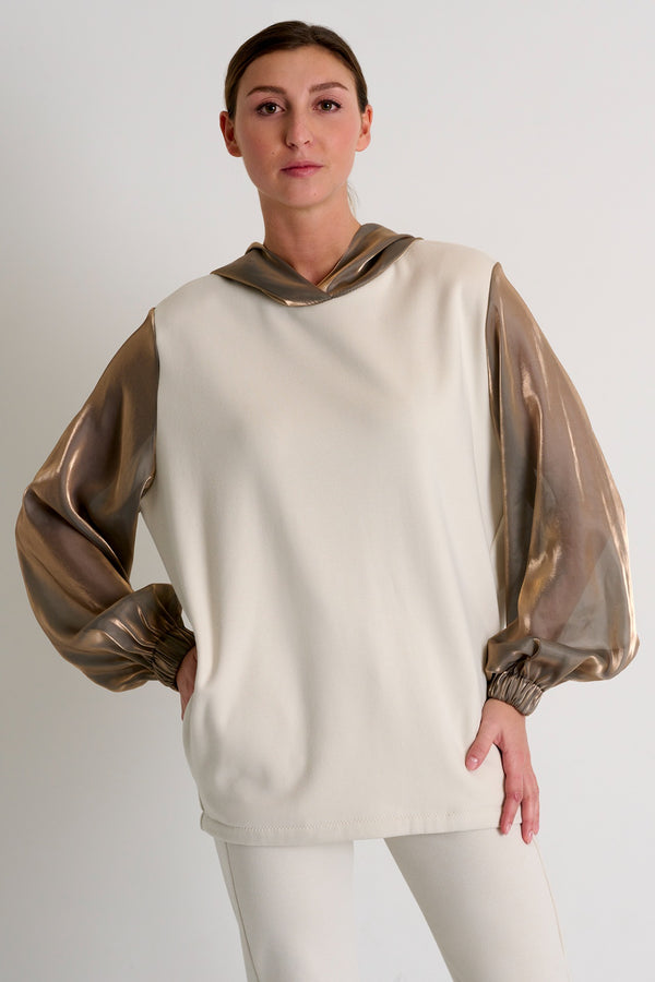 Shan Mila Hooded sweatshirt Fleece jersey