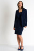 Structured 3D Jersey Blazer - 52227-78-550 02 / 550 Navy / 75% POLYAMIDE, 25% ELASTANE