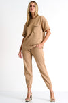Shan Mila Fashion track pants Fleece jersey
