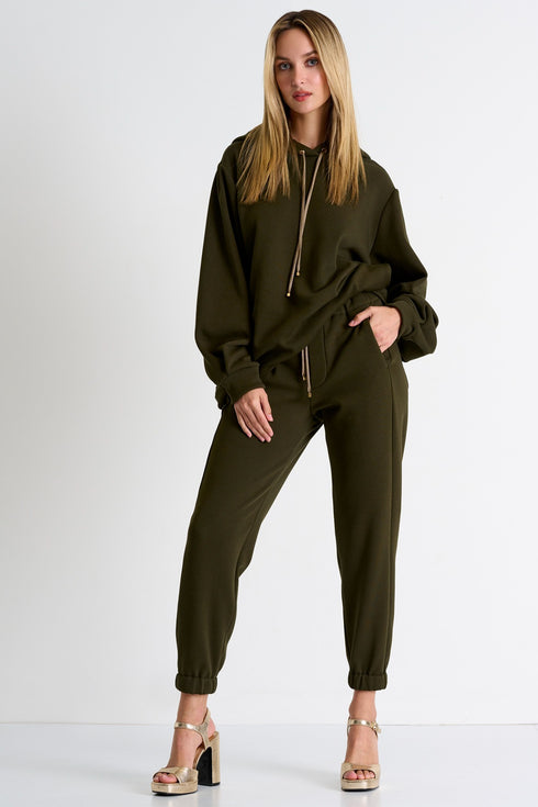 Shan Mila Fashion track pants Fleece jersey