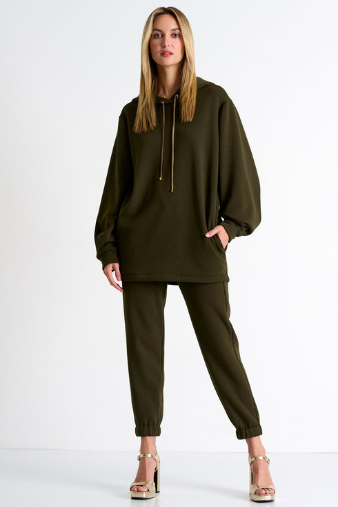 Shan Mila Fashion track pants Fleece jersey