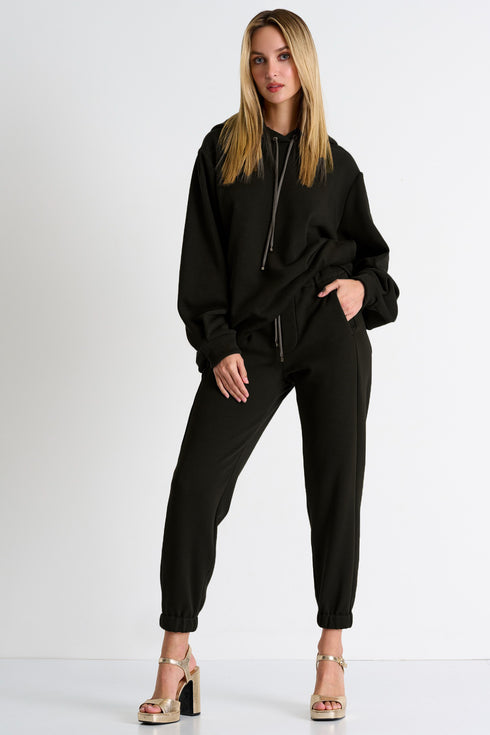 Shan Mila Fashion track pants Fleece jersey