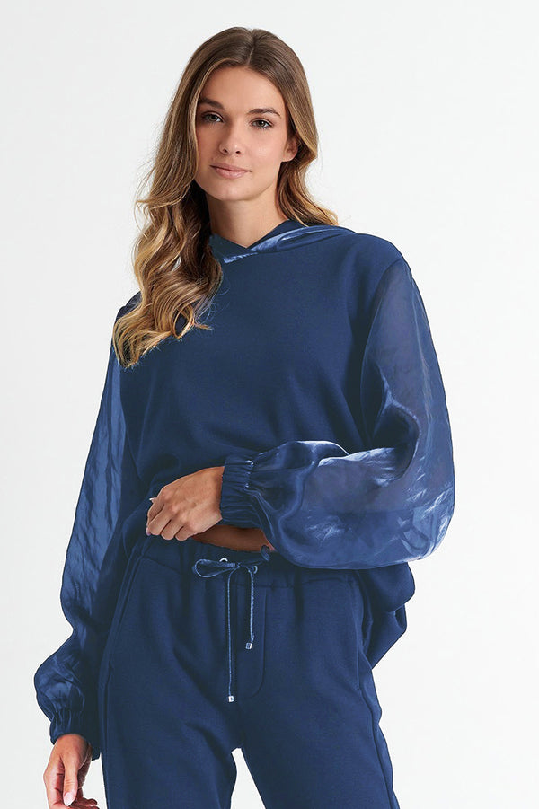 Shan Mila Hooded sweatshirt Fleece jersey