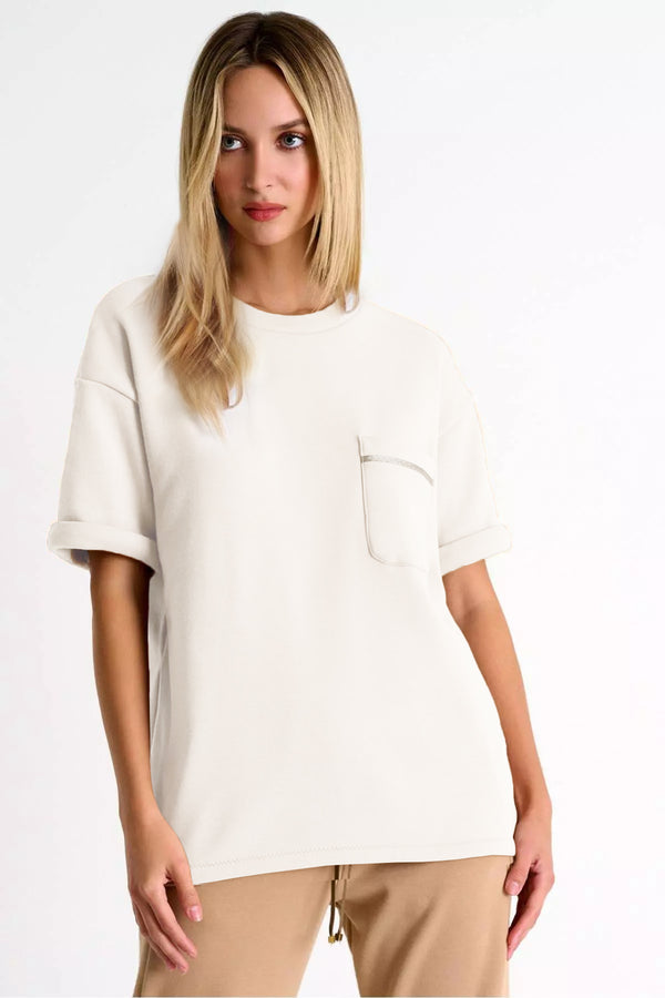 Shan Mila Lounge short sleeve top Fleece jersey