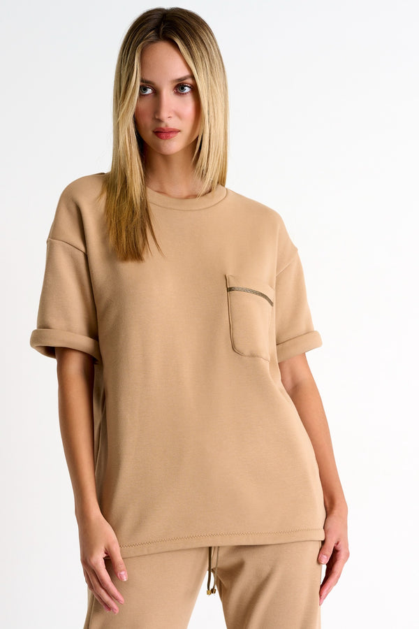 Shan Mila Lounge short sleeve top Fleece jersey