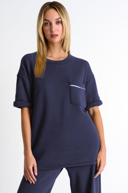 Shan Mila Lounge short sleeve top Fleece jersey