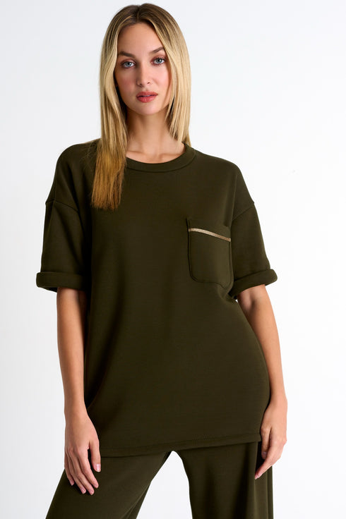 Shan Mila Lounge short sleeve top Fleece jersey