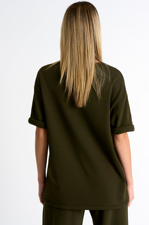 Shan Mila Lounge short sleeve top Fleece jersey