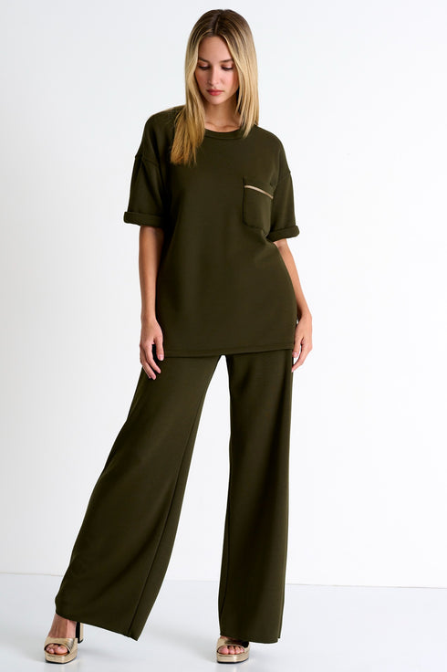 Shan Mila Lounge short sleeve top Fleece jersey