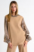 Shan Mila Hooded sweatshirt Fleece jersey