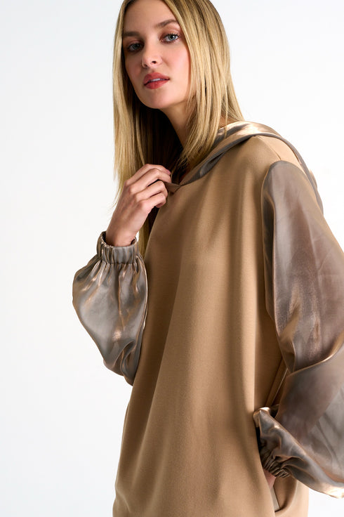 Shan Mila Hooded sweatshirt Fleece jersey