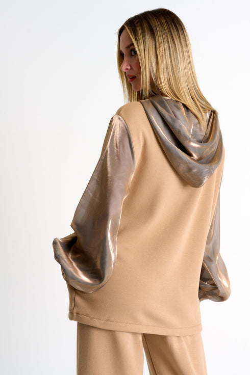 Shan Mila Hooded sweatshirt Fleece jersey