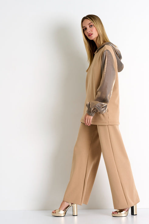 Shan Mila Hooded sweatshirt Fleece jersey