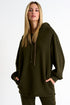 Shan Mila Puff sleeve hoodie Fleece jersey
