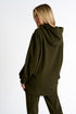 Shan Mila Puff sleeve hoodie Fleece jersey