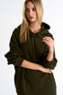 Shan Mila Puff sleeve hoodie Fleece jersey
