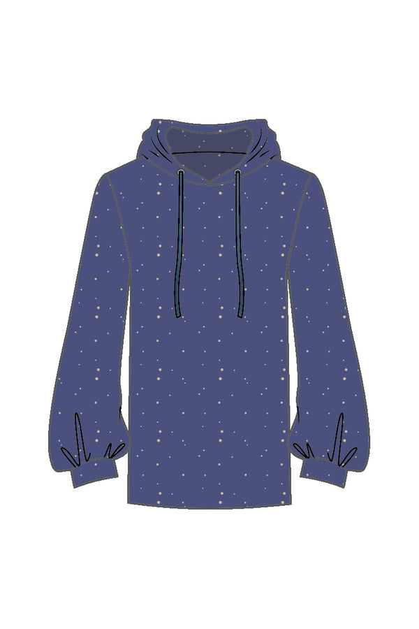 Shan Mila Textured Jersey Hoodie