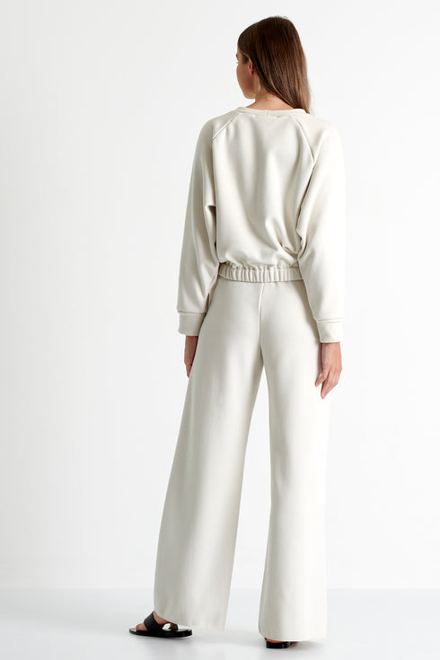 Shan Mila Wide leg lounge pants Fleece jersey