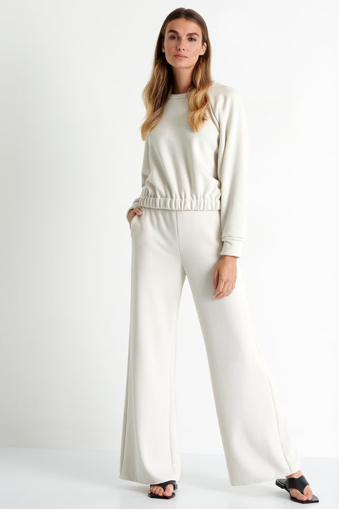 Shan Mila Wide leg lounge pants Fleece jersey