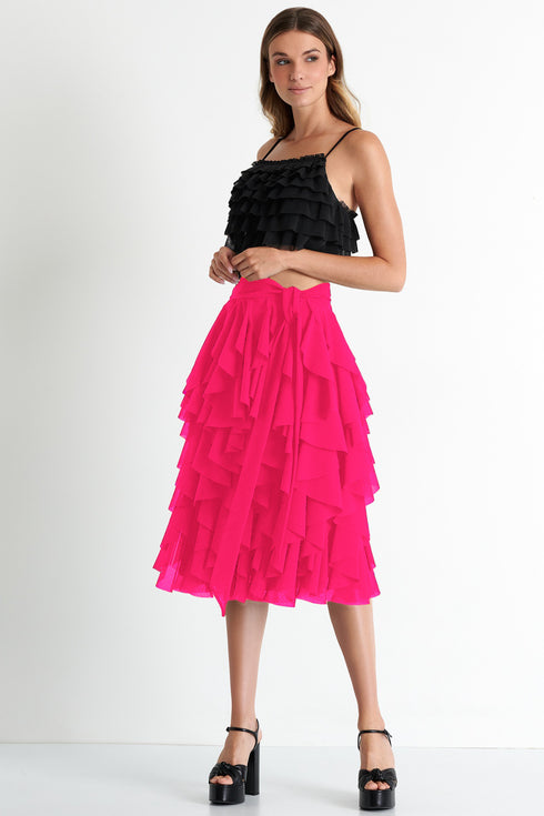 Shan Mia Elegant mesh skirt