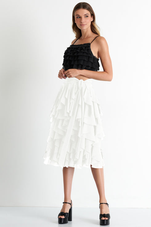 Shan Mia Elegant mesh skirt