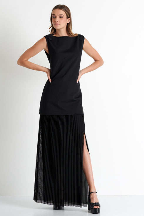 Shan Mia Long maxi cover-up skirt