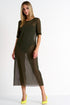 Shan Mia Long mesh dress