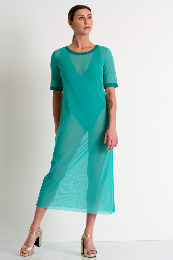 Shan Mia Long mesh dress