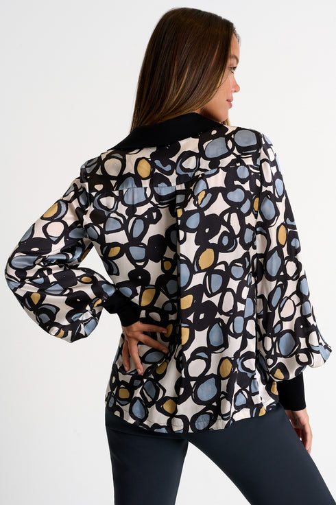 Shan Soie Short silk blouse