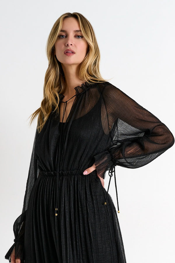 Shan Naomi Long sleeve sheer blouse