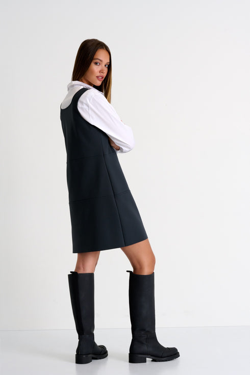 Shan Sofia Sheath dress with square neckline