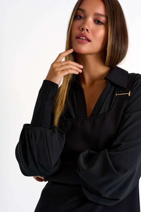 Shan Sofia Sheath dress with square neckline