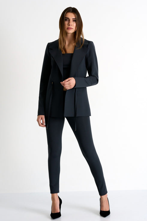 Shan Sofia Structured 3D jersey blazer