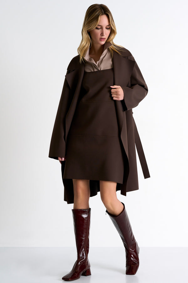 Shan Sofia Oversized belted coat - 52267-80-770