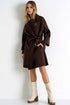 Shan Sofia Oversized belted coat