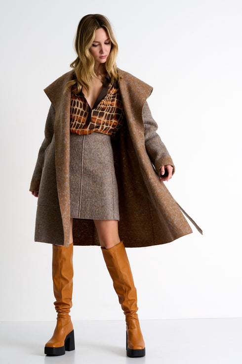 Shan Margot High waist wool skirt