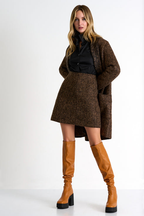 Shan Margot High waist wool skirt