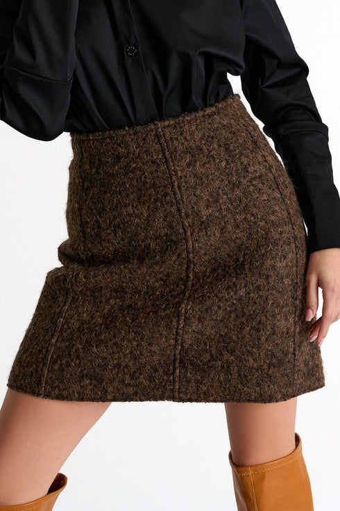 Shan Margot High waist wool skirt