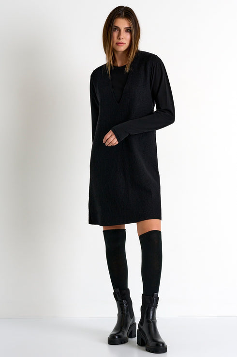 Shan Margot Sleeveless wool dress