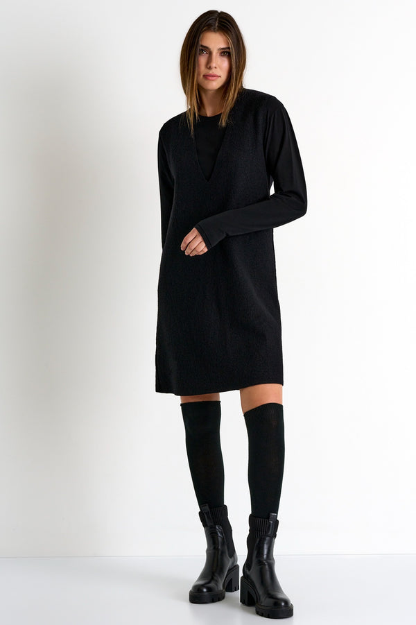 Shan Margot Sleeveless wool dress