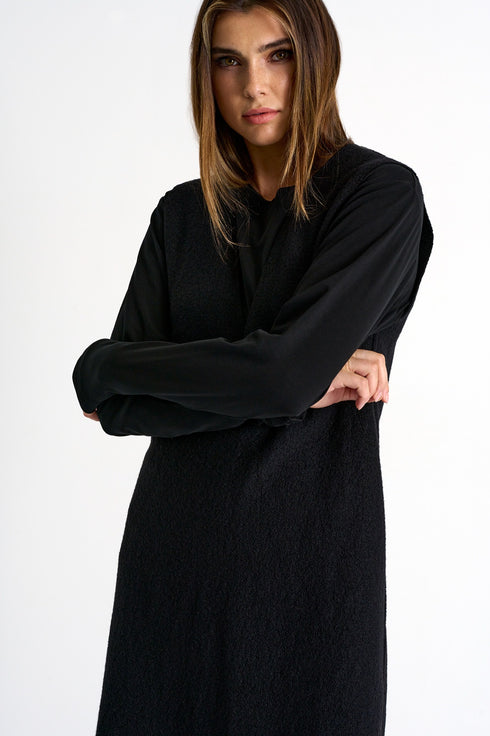 Shan Margot Sleeveless wool dress