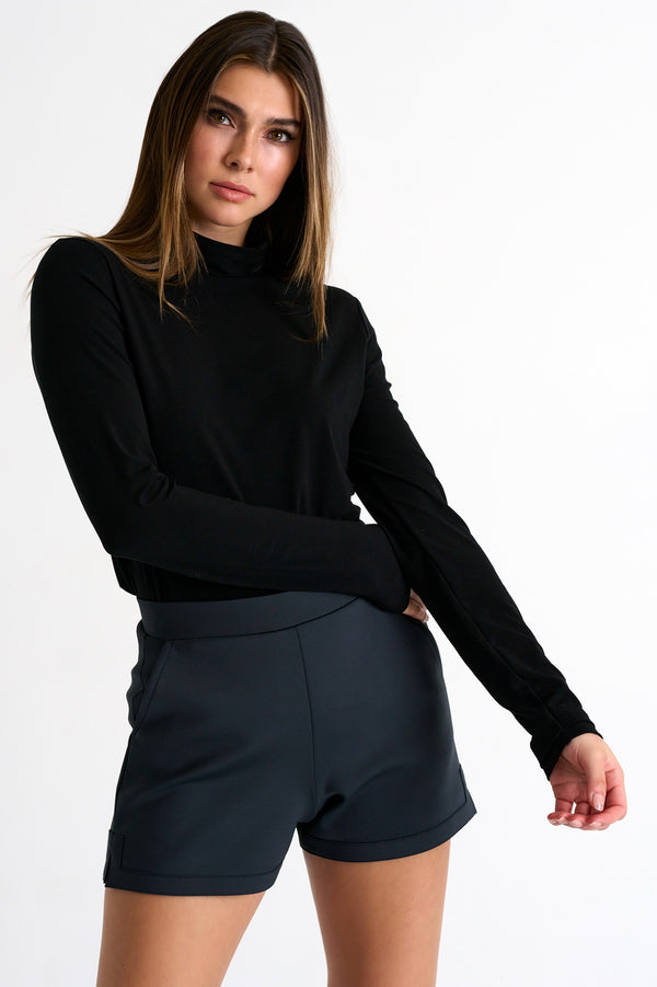 Shan Victoria Long sleeve mock neck shirt