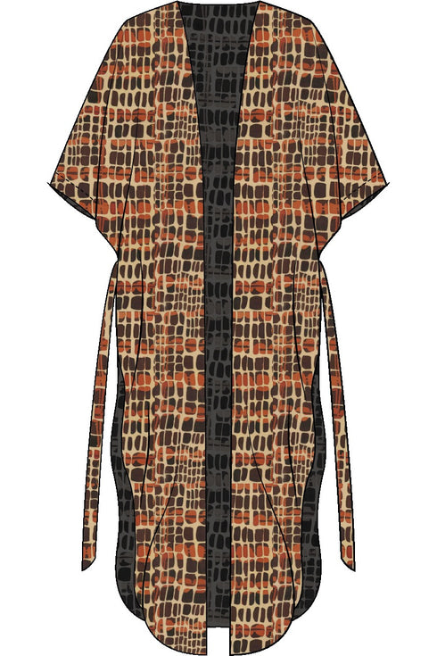 Shan Soie Long silk kimono