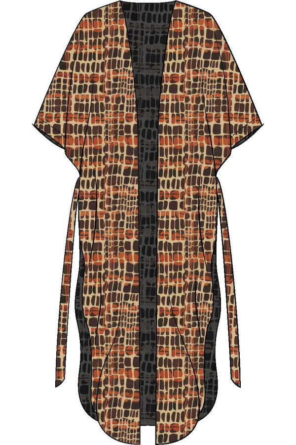 Shan Soie Long silk kimono