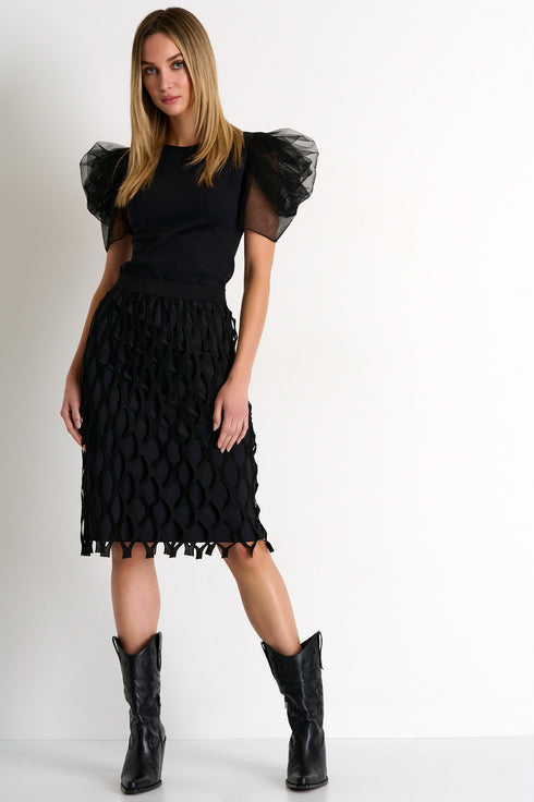 Shan Ariel Glamorous puff-sleeve top